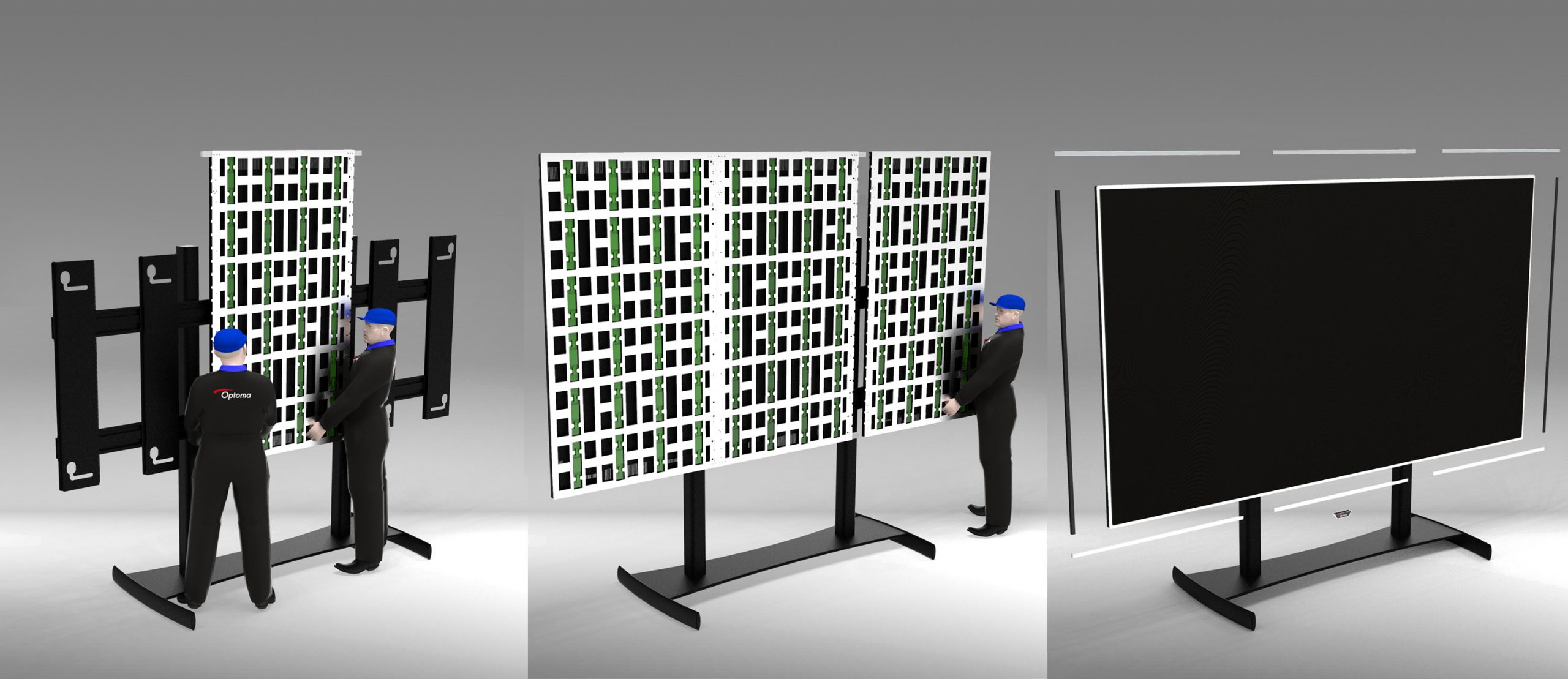 Montage eines LED Displays