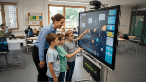 Interaktive Touch Displays richtig im Unterricht einsetzen – Praxisleitfaden für Lehrkräfte. Tutorial für digitale Schultafeln in Bildung