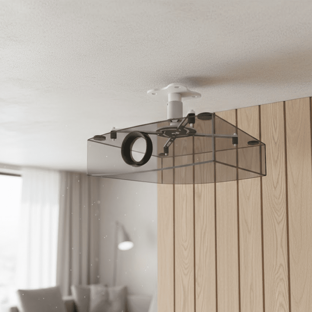 Beamer Deckenhalterung Montage Beispiel