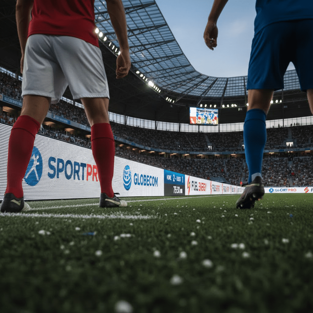 LED Video Leisten in Sport Stadion