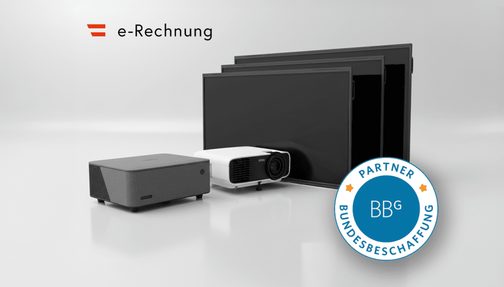 Displays und Beamer mit e Rechnung über BBG