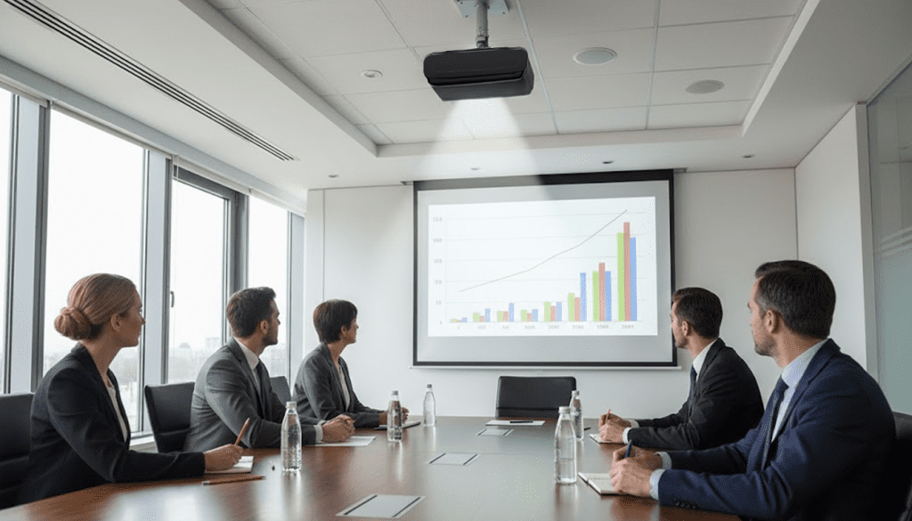 Business Beamer in Meetingraum Konferenz