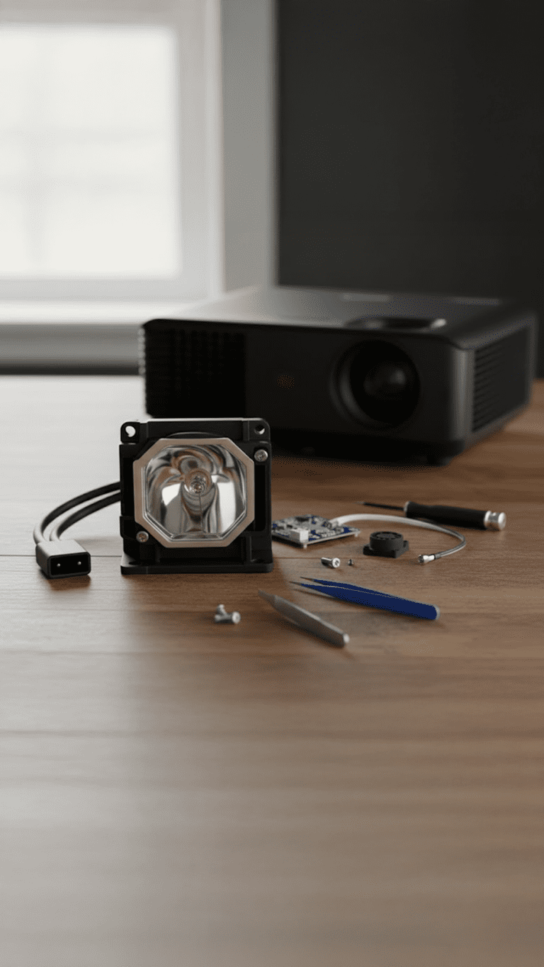 Beamer Ersatzlampe wird bei Epson Projektor getauscht