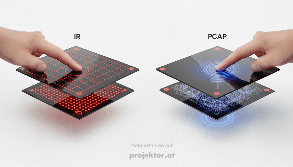 IR Infrarot vs PCAP Kapazitiv vs Touchscreen erklärung