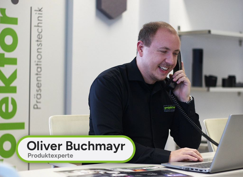 Medientechnik Produktexperte und Vertrieb Oliver bei projektor.at
