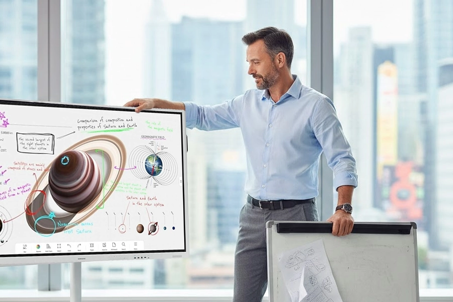 Samsung Flip Pro vs Papier Flipchart