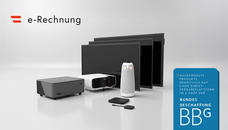 Displays und Beamer mit e Rechnung über BBG